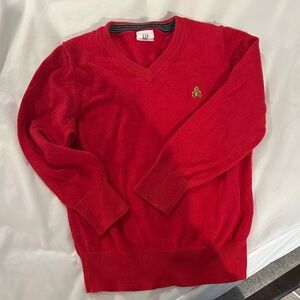 GAP Kids Red V-Neck Sweater
